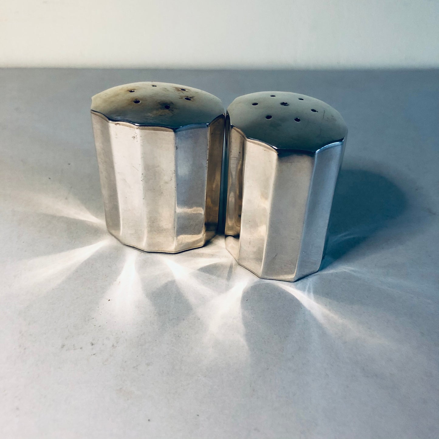 Antique Sterling Silver Salt & Pepper Shaker | Perfect Wedding Gift