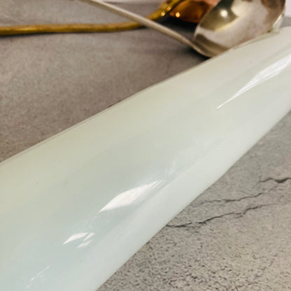 Victorian Milk Glass Rolling Pin | Country Farmhouse Kitchen Decor