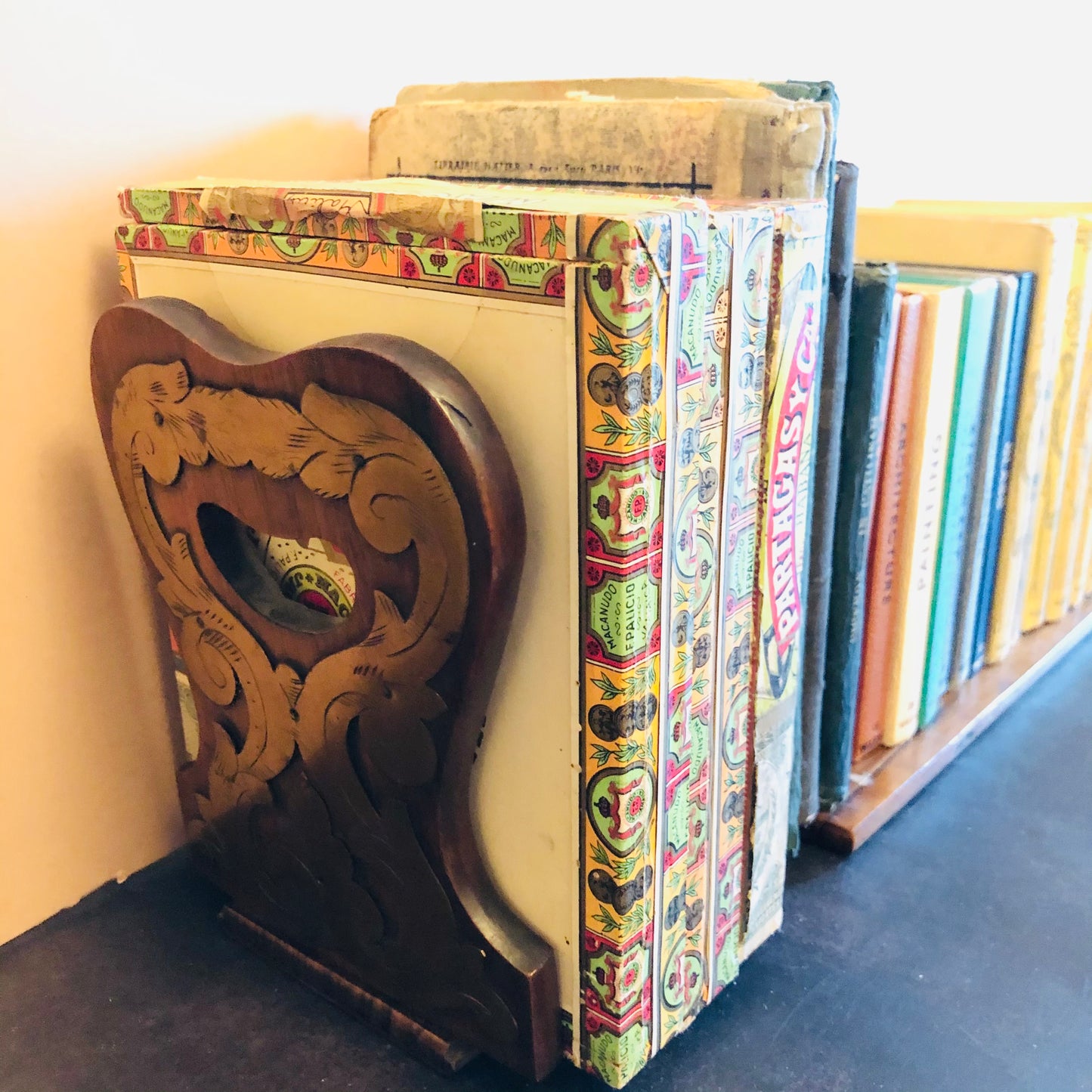 Antique Coromandel Wooden Folding and Expanding Book Holder