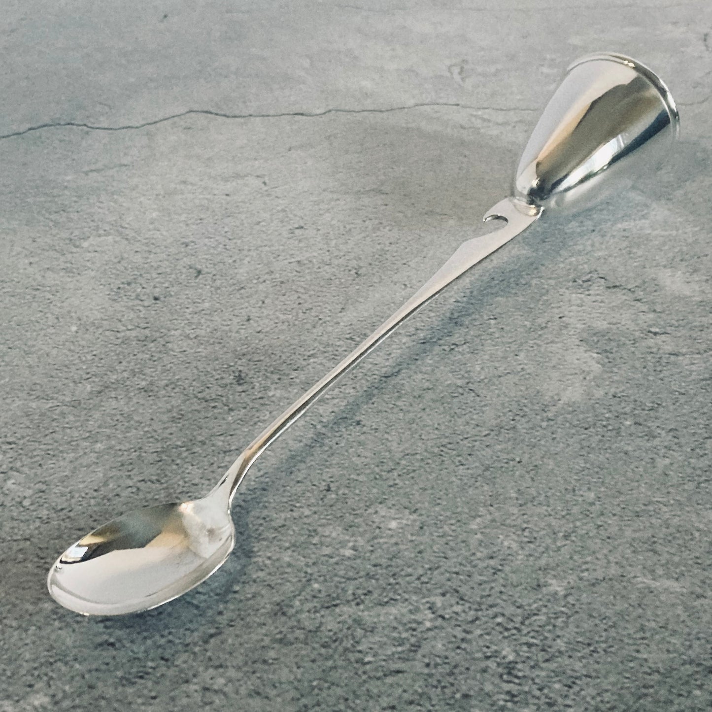 Vintage Silver Spirit Measure Cocktail Spoon