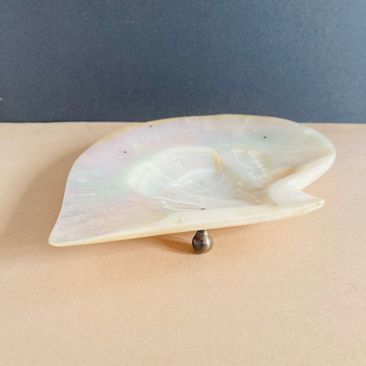 Antique Mother Of Pearl Caviar Dish
