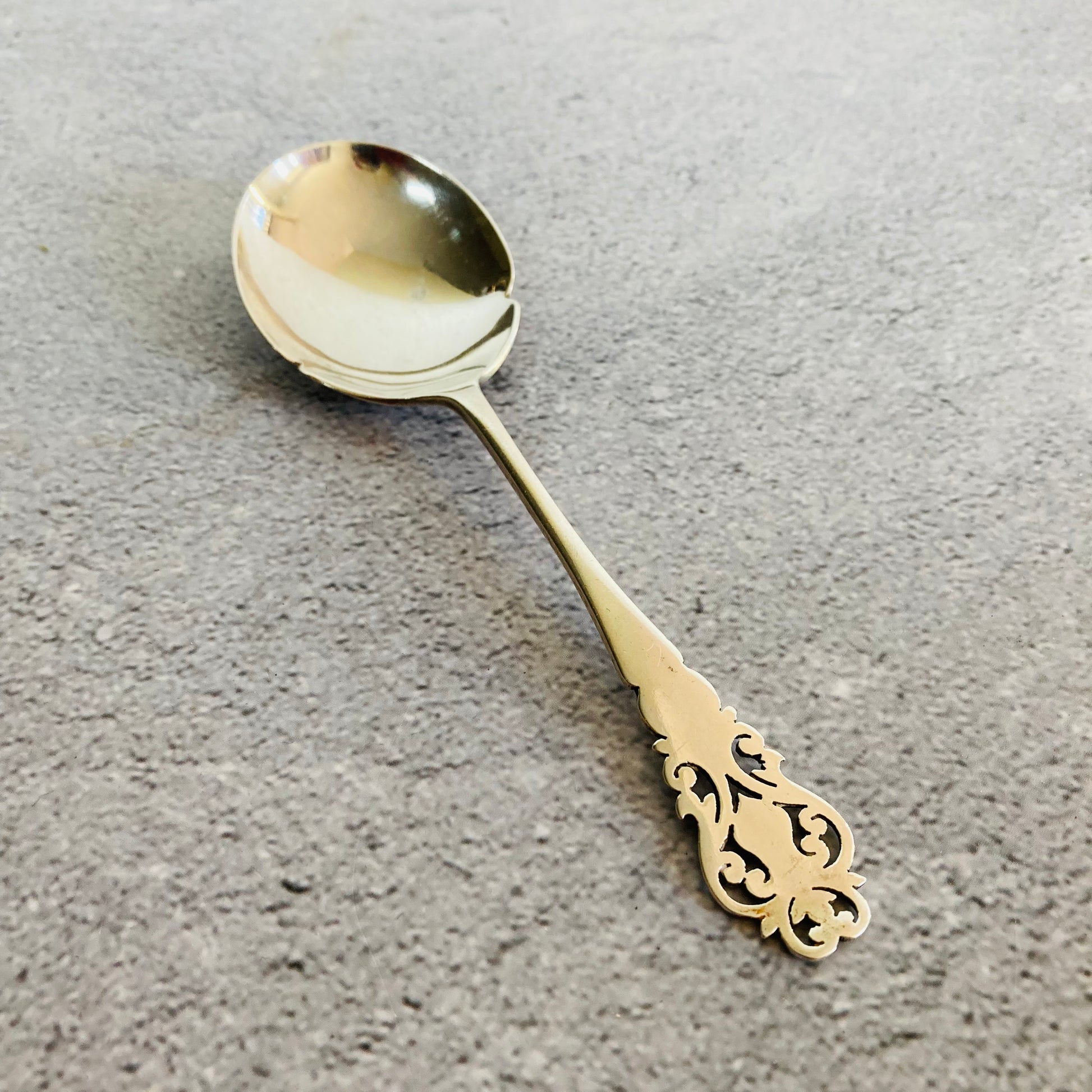 Antique Silver Renaissance Revival Preserves Spoon by Allen & Darwin
