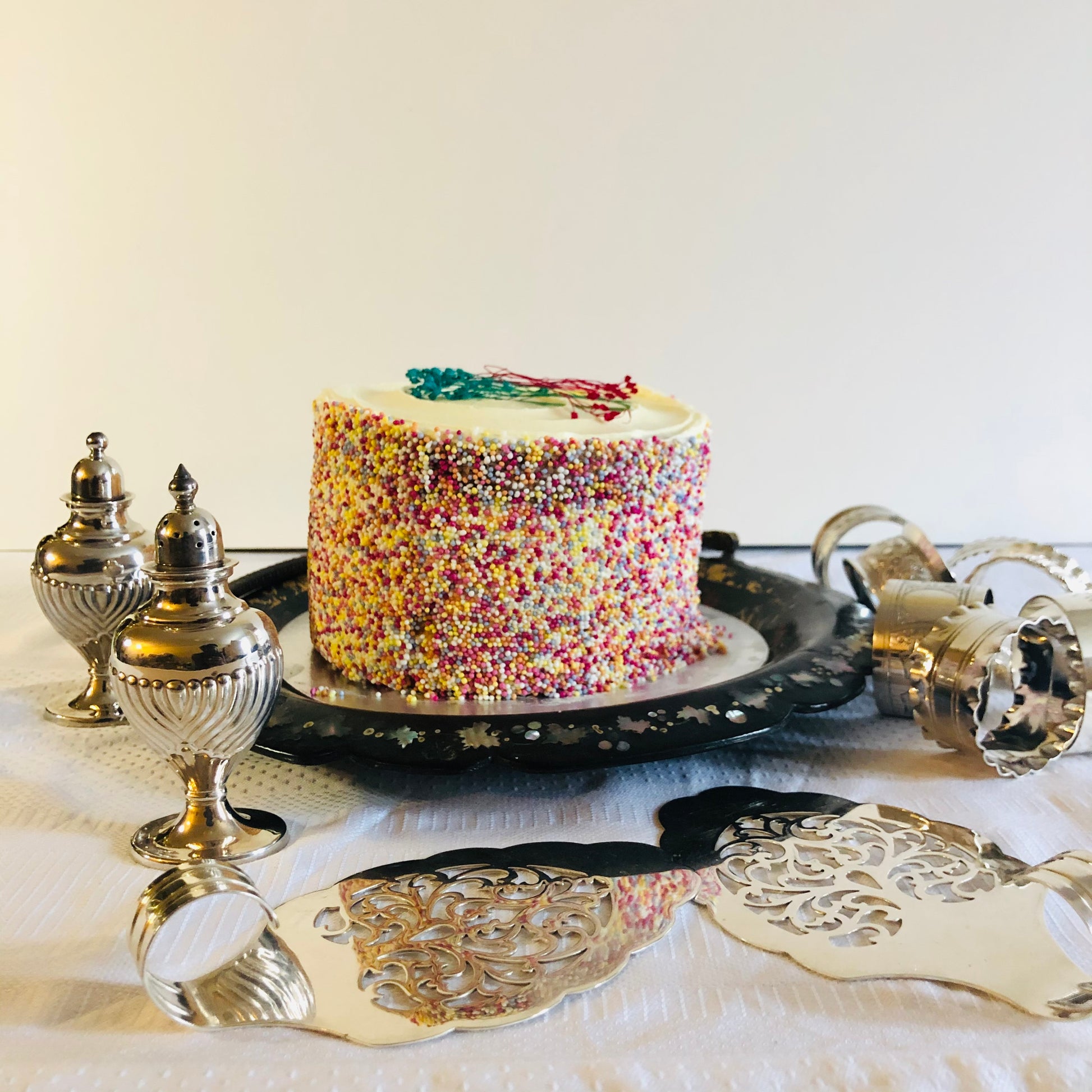 Antique Silver Cake Server | Wedding Cake Slice