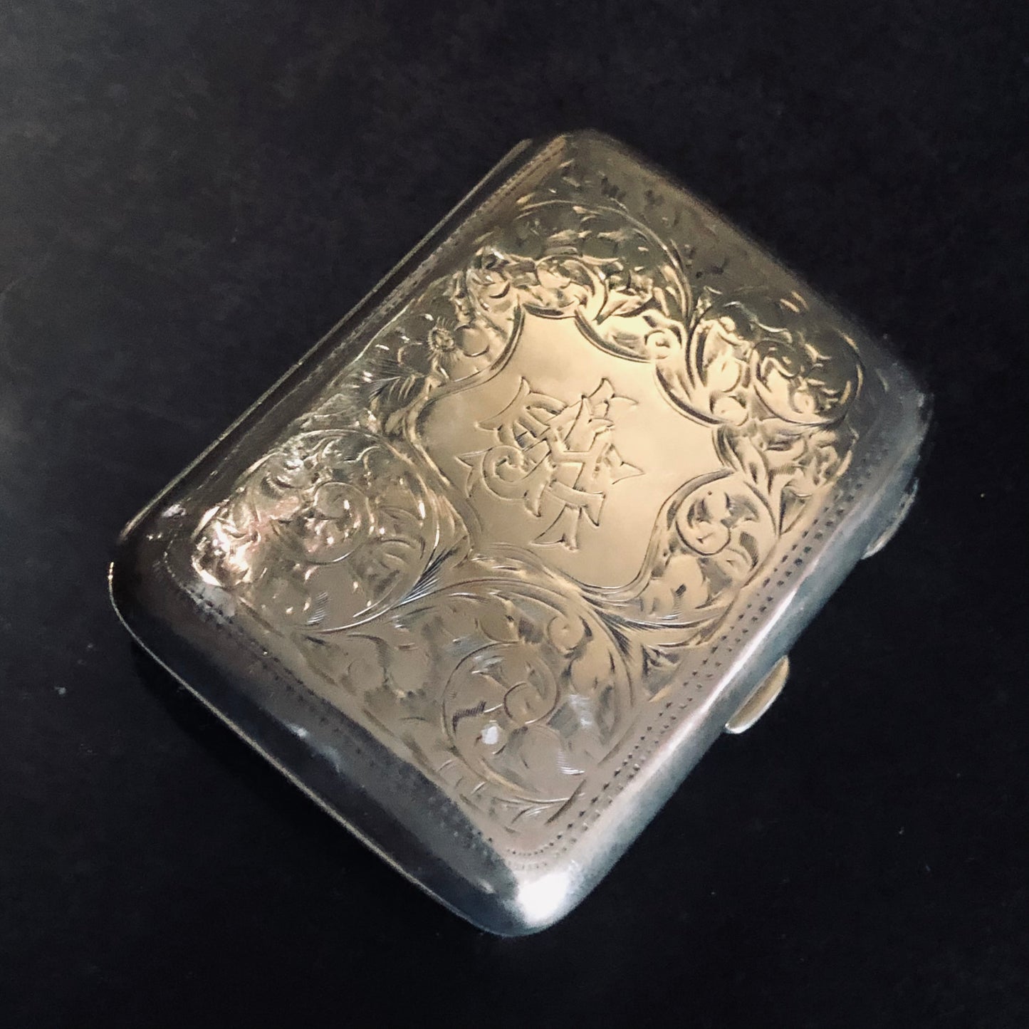 The Mixologist Shelby -  Antique Silver Card Case