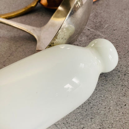 Victorian Milk Glass Rolling Pin | Country Farmhouse Kitchen Decor