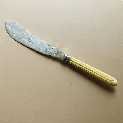 The Headhunter Alex - Antique Silver Engraved Fish Knife