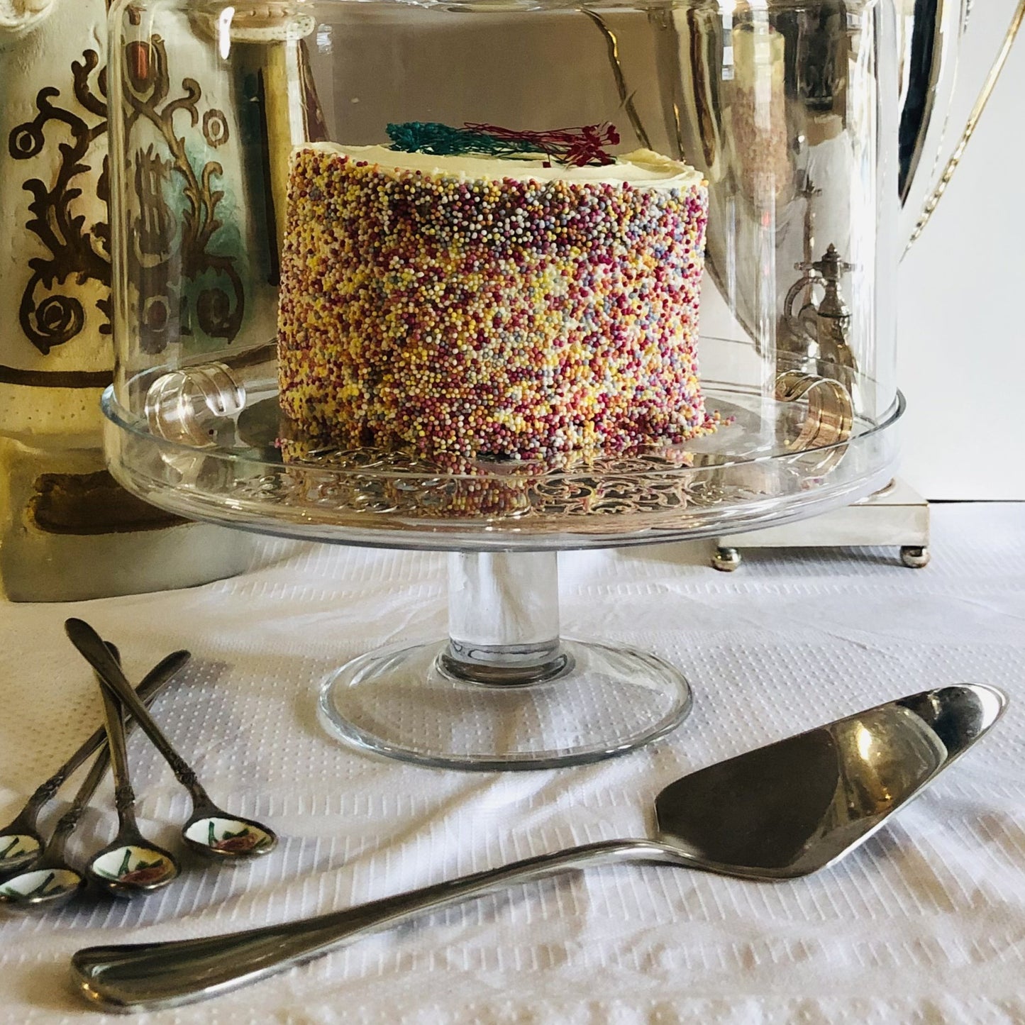 Silver Cake Server | Wedding Cake Slice
