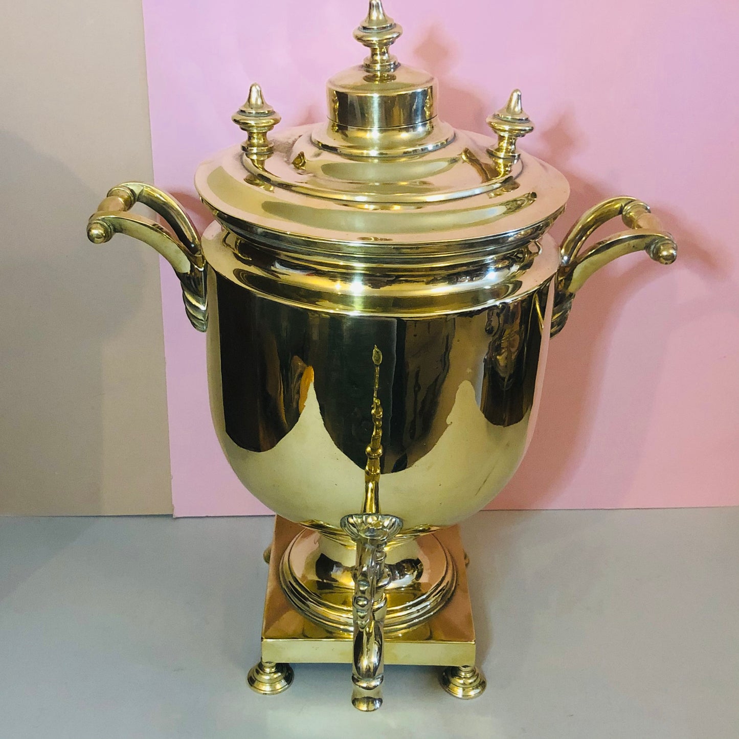 Antique Large Brass Samovar | Functional and Stylish