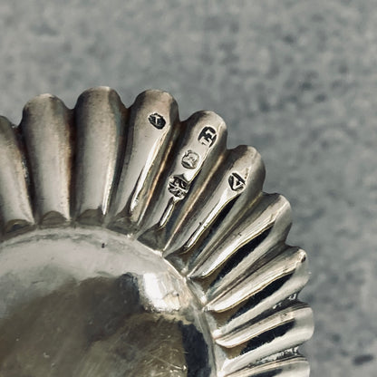 Georgian Sterling Silver Engraved Caddy Spoon Birmingham 1819