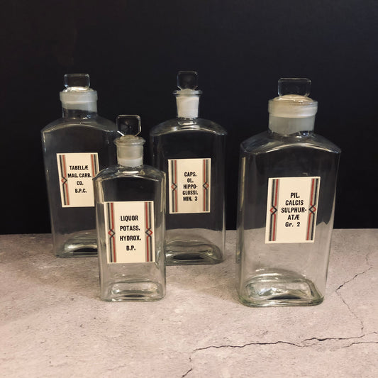 Vintage Apothecary Medicine Bottles