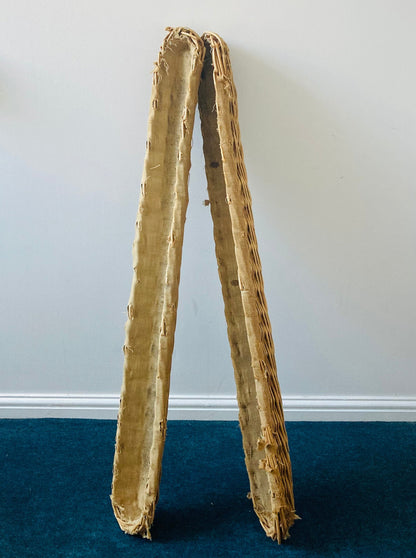French Vintage Long Wicker Baguette Basket