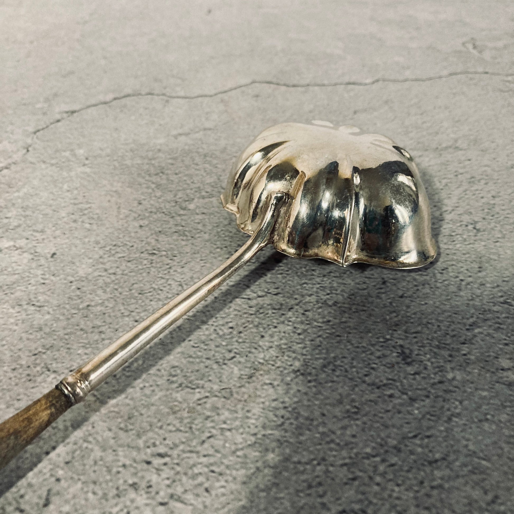 Antique Silver Long Toddy Spoon / Ladle