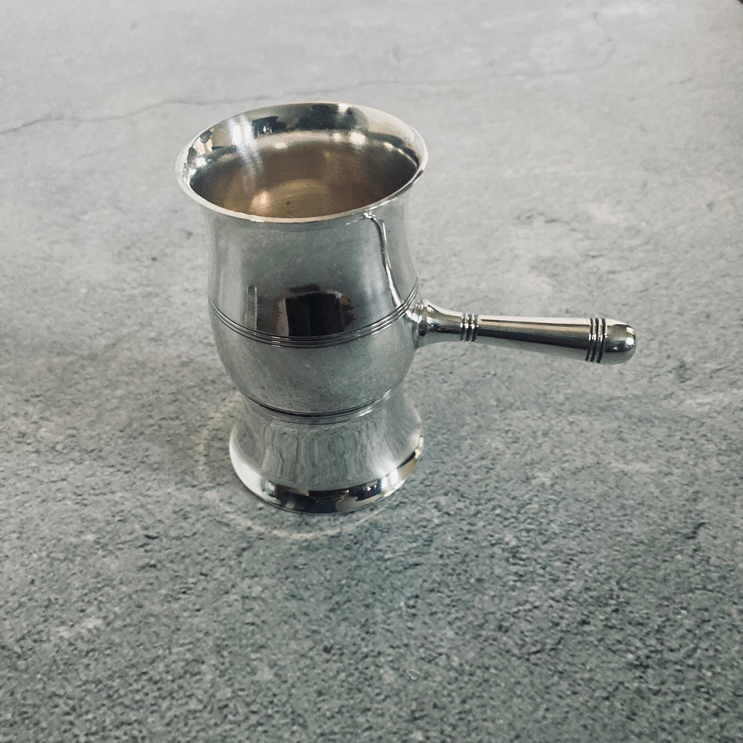 Antique Silver Plate Double Whisky Spirit Jigger Measure Cup.