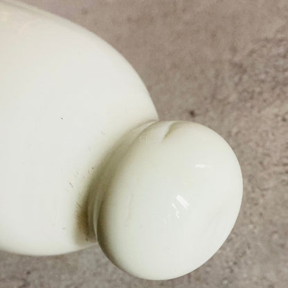 Victorian Milk Glass Rolling Pin | Country Farmhouse Kitchen Decor