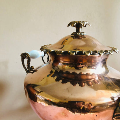 Antique Copper Samovar | Functional Hot Water Urn