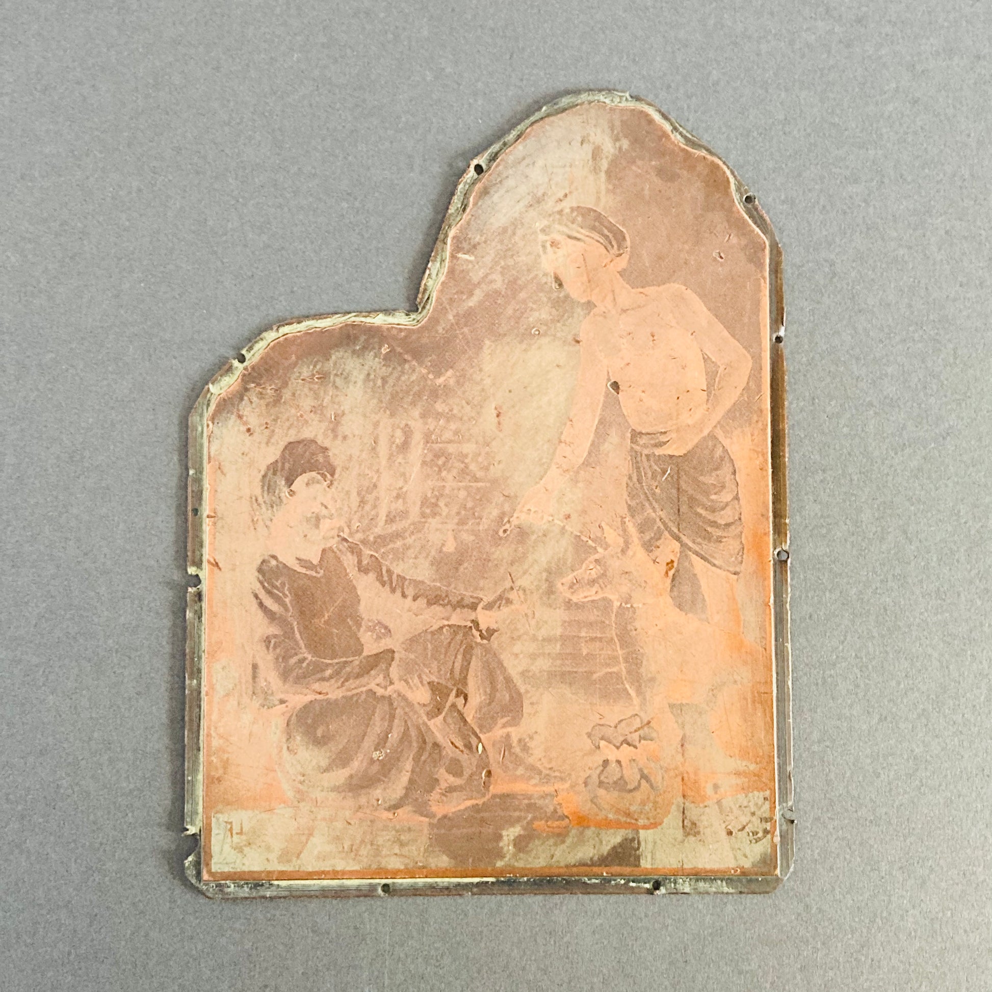 Vintage Copper Printing Plates | Unique Religious Etched Images