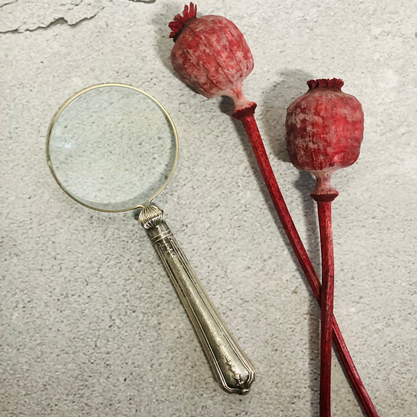 Magnifying Glass with Antique Cutlery Handles