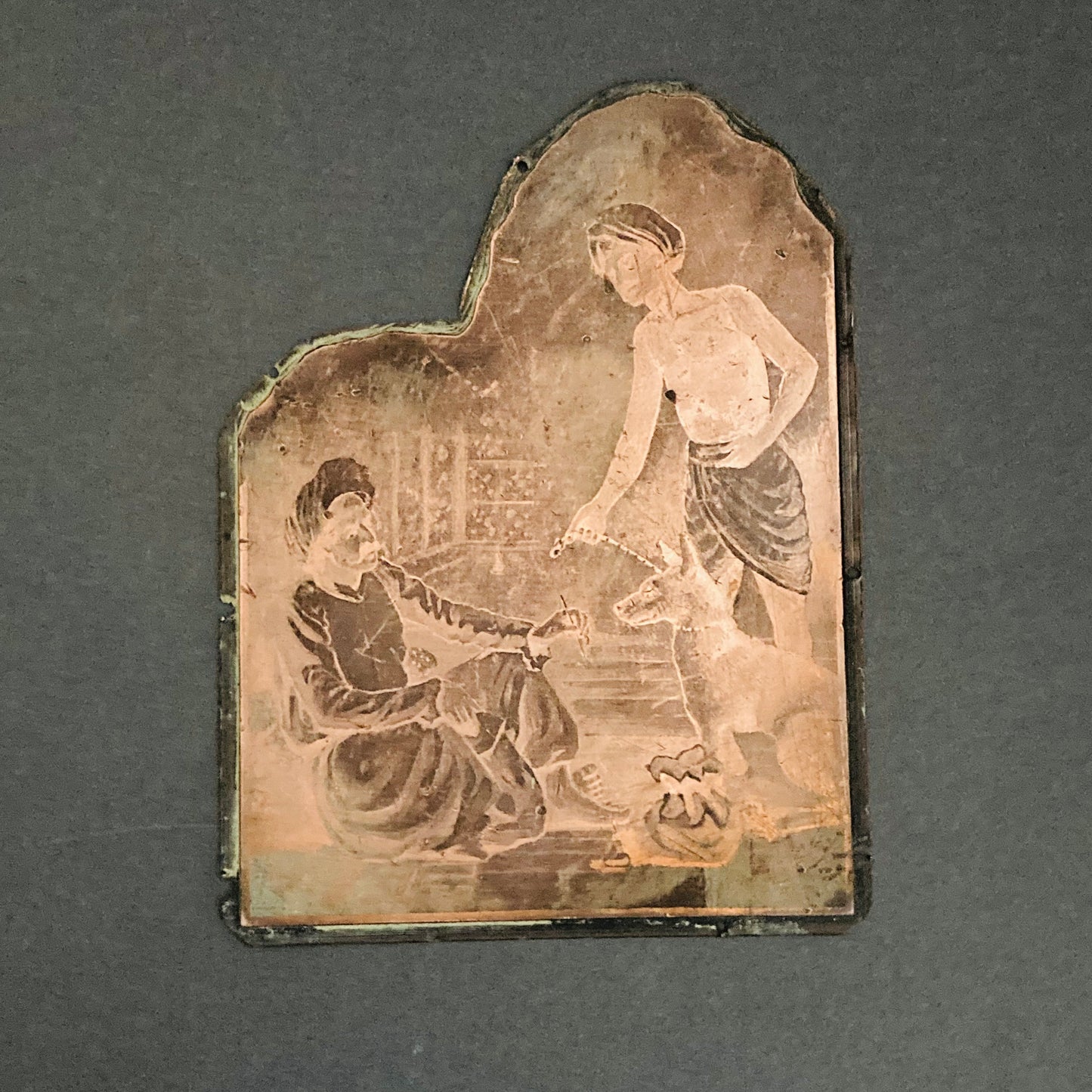 Vintage Copper Printing Plates | Unique Religious Etched Images