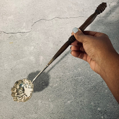 Antique Silver Long Toddy Spoon / Ladle
