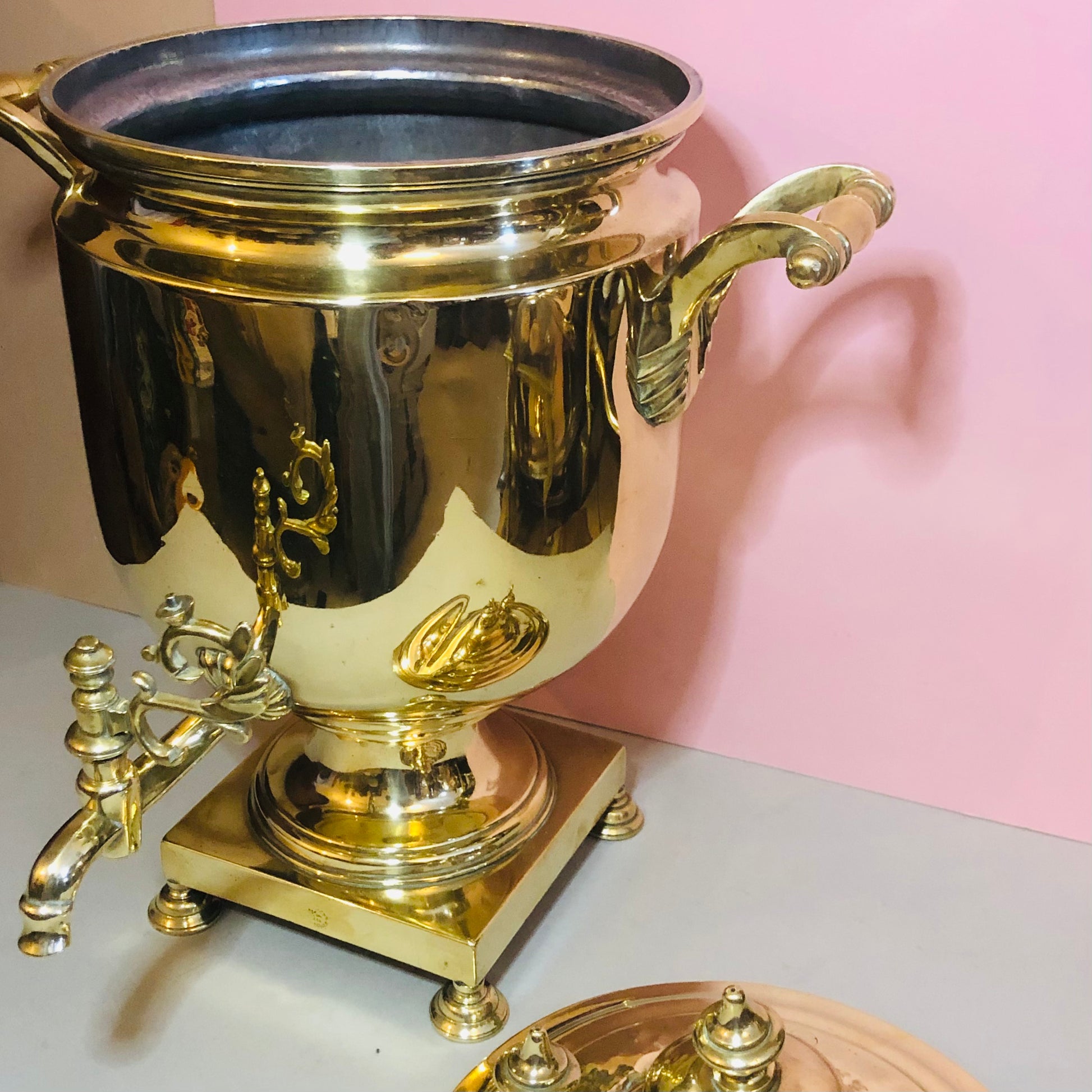 Antique Large Brass Samovar | Functional and Stylish