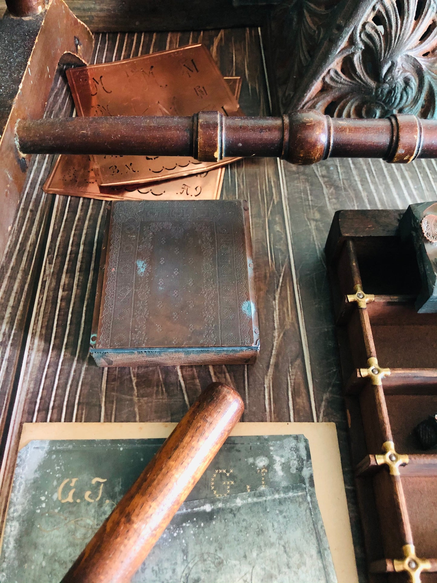 Unique Vintage Copper Printing Block