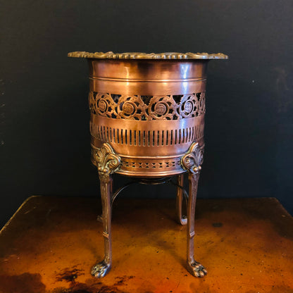 English Old Sheffield Plate Bottle Holder / Plant Stand / Wine Rack