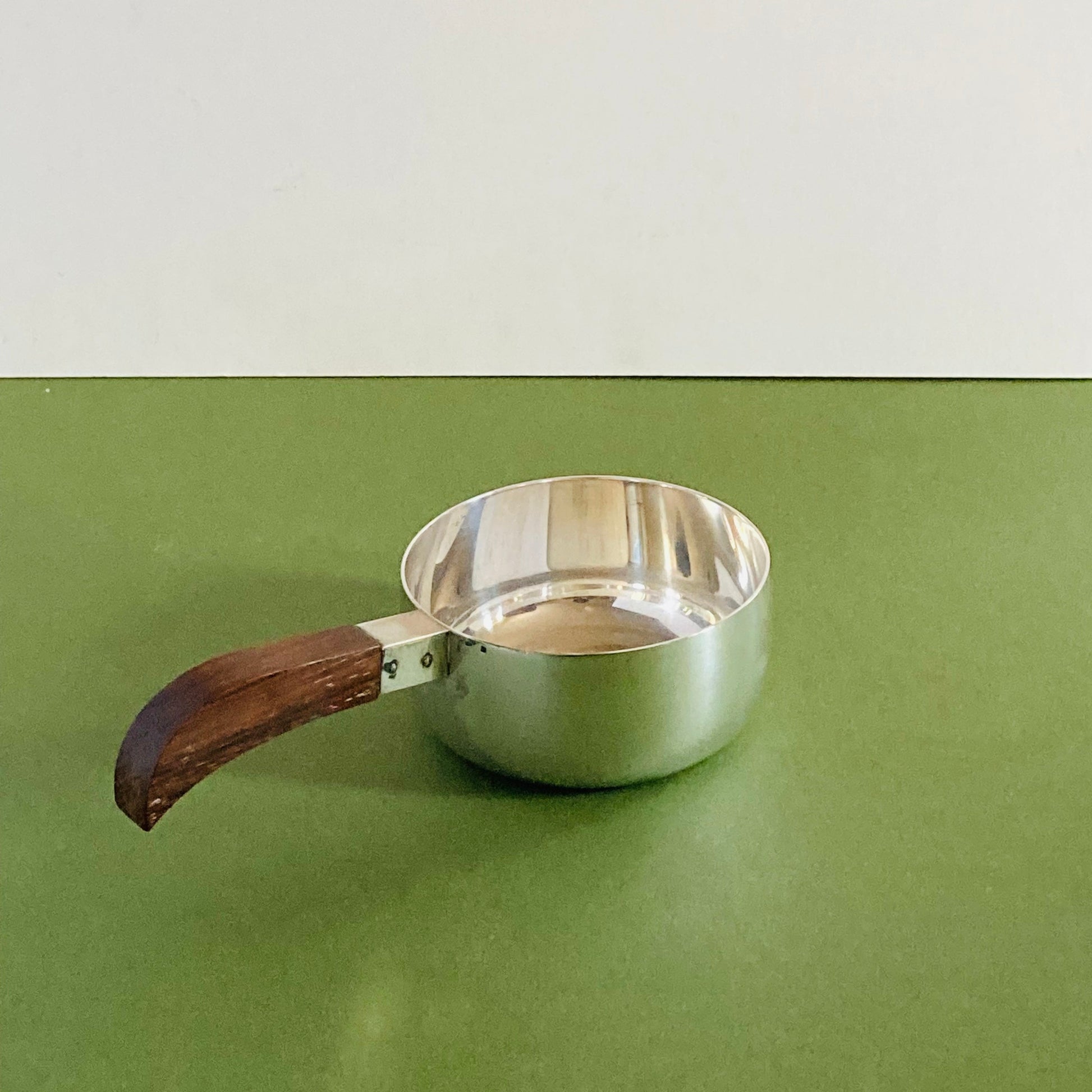Danish Art Deco Silver Warming Sauce / Brandy Pan