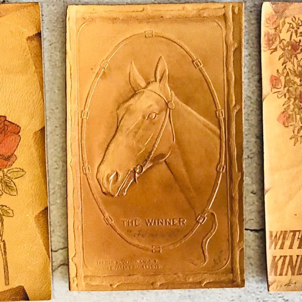 Vintage Ephemera Vintage Leather Postcards