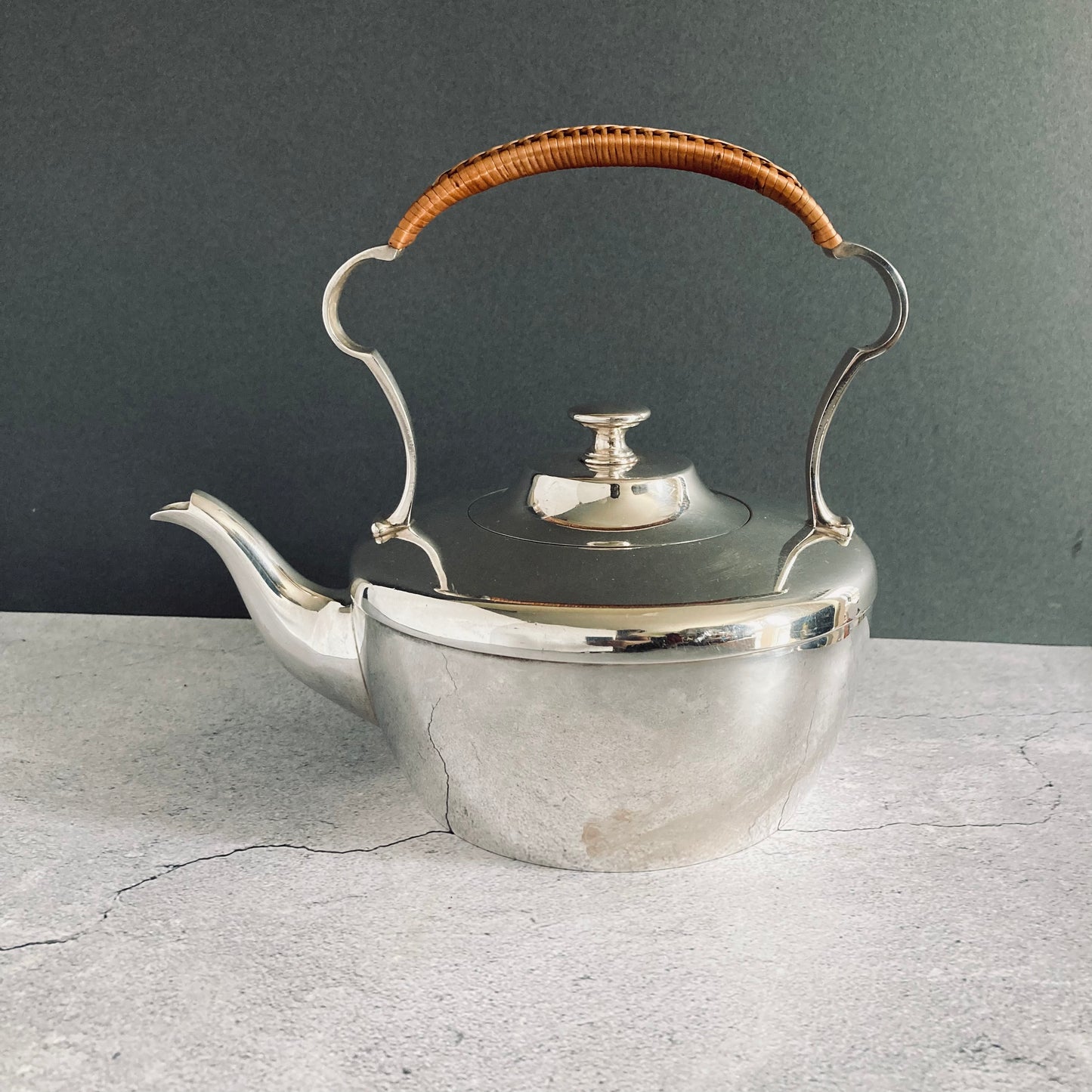 Antique Silver Spirt Kettle Teapot Mappin & Webb