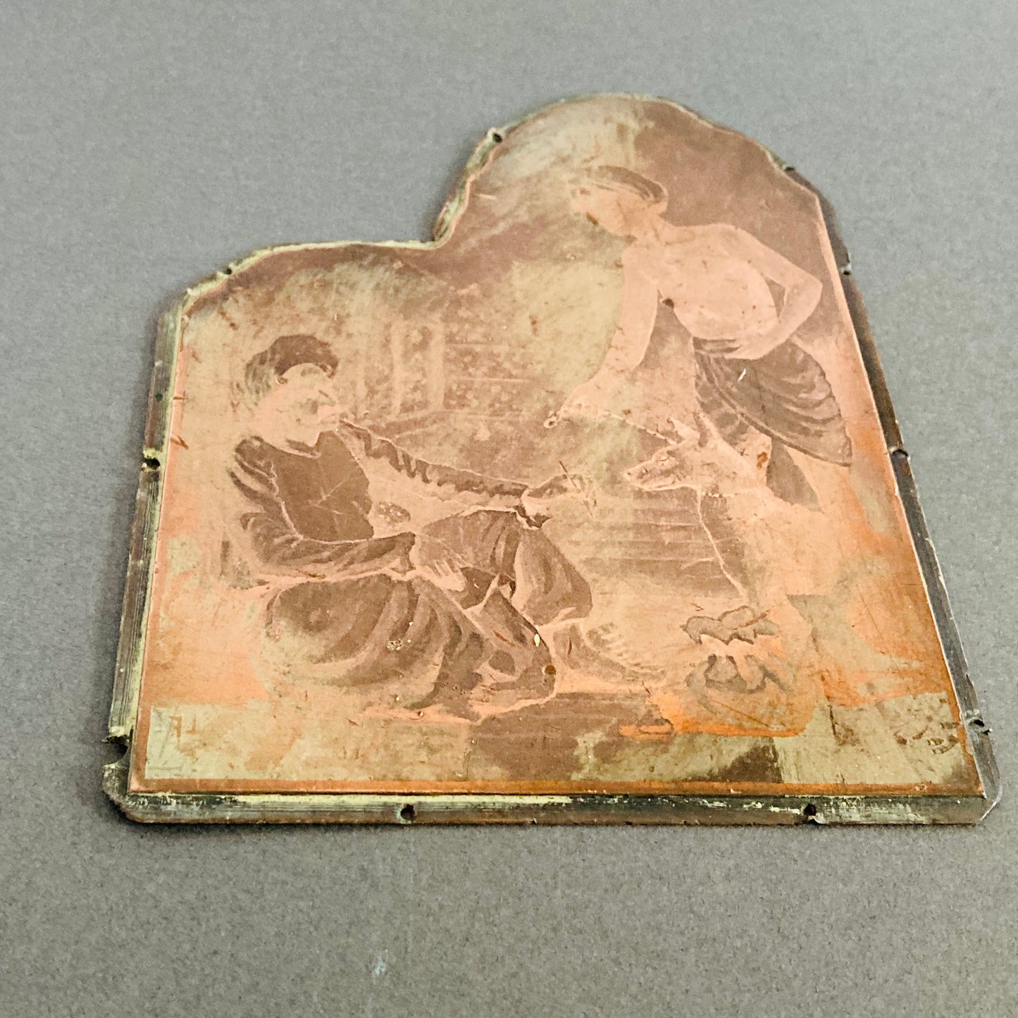 Vintage Copper Printing Plates | Unique Religious Etched Images