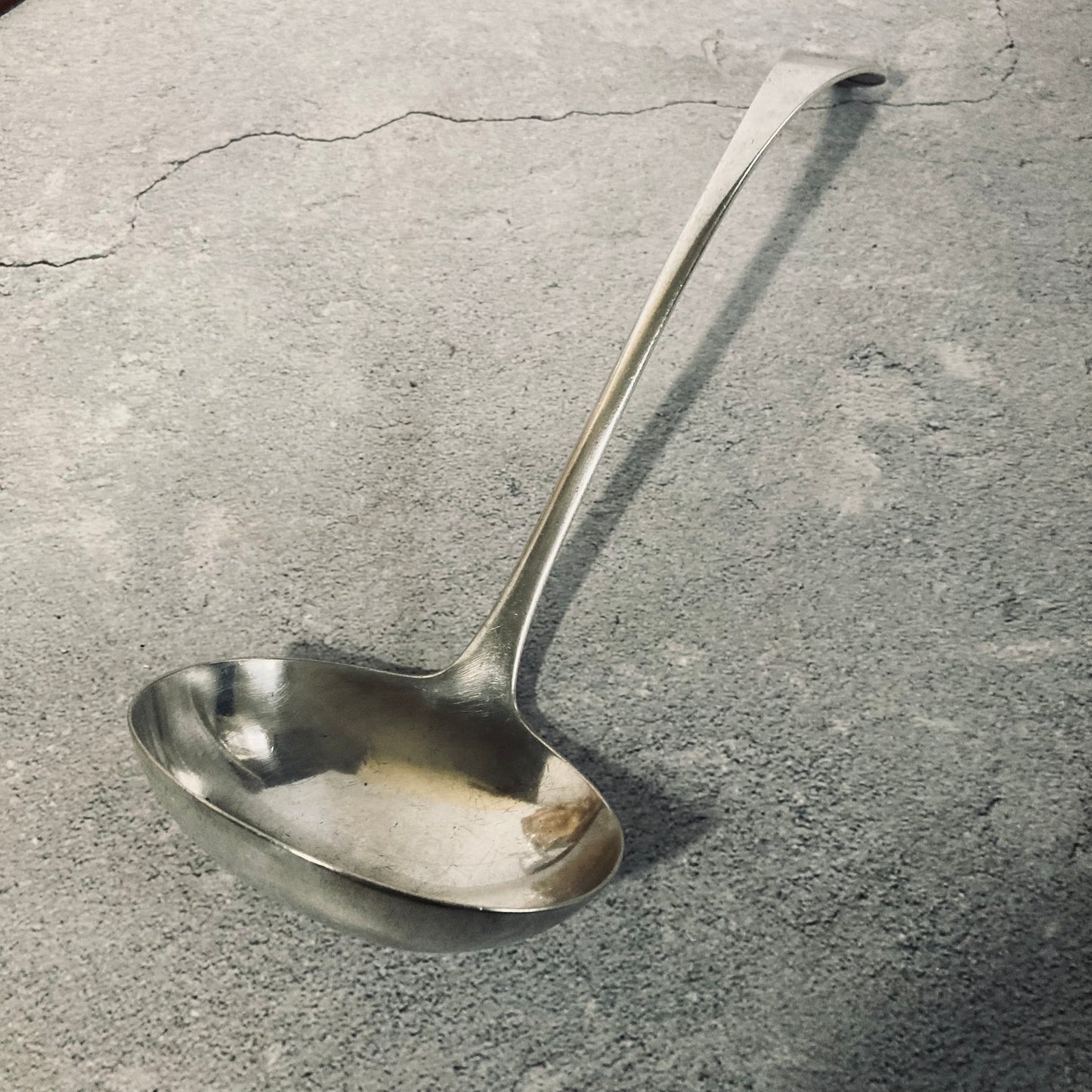 Antique Silver Long Soup Ladle
