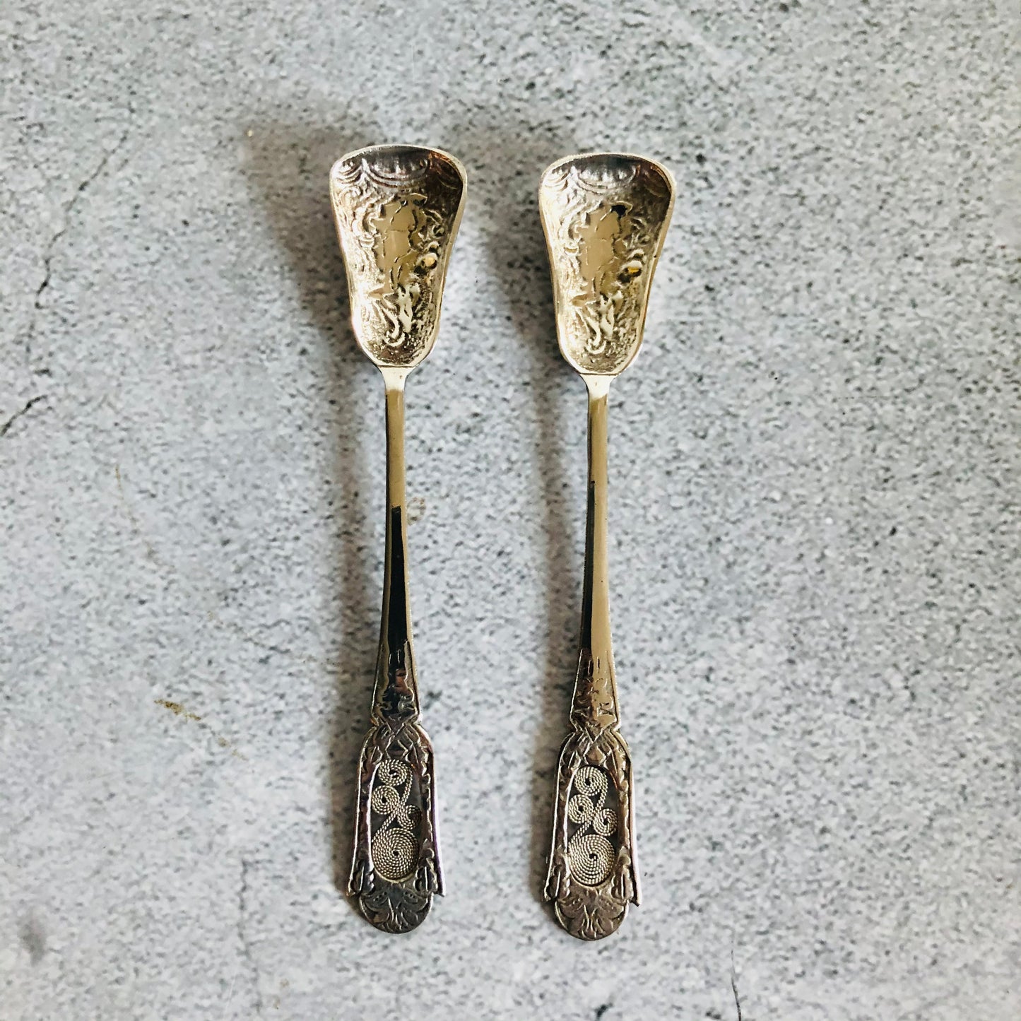 Silver Ice Cream Spoons Norwegian silver 830