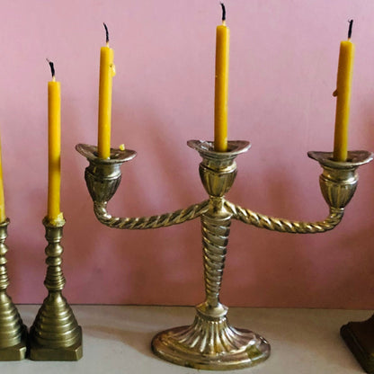 Vintage Brass Miniature Candlesticks