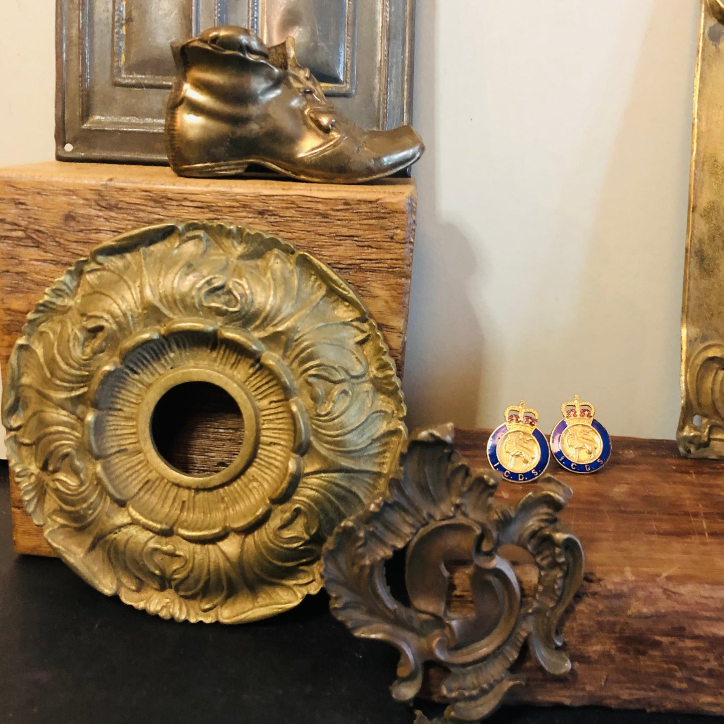 The Pimp Dimitri - Decorative Brass Door Bell Plate