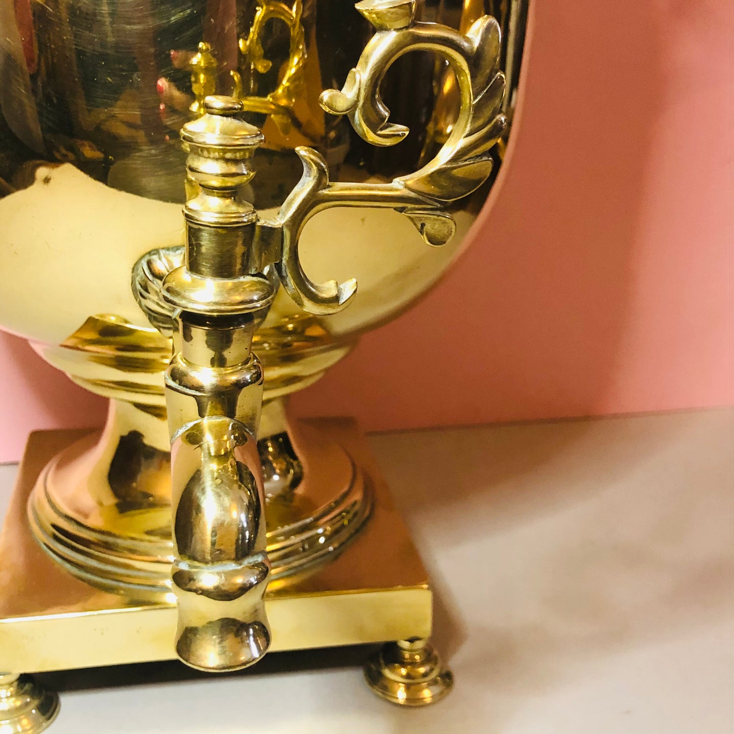 Earl  Madison  - Large Antique Brass Samovar