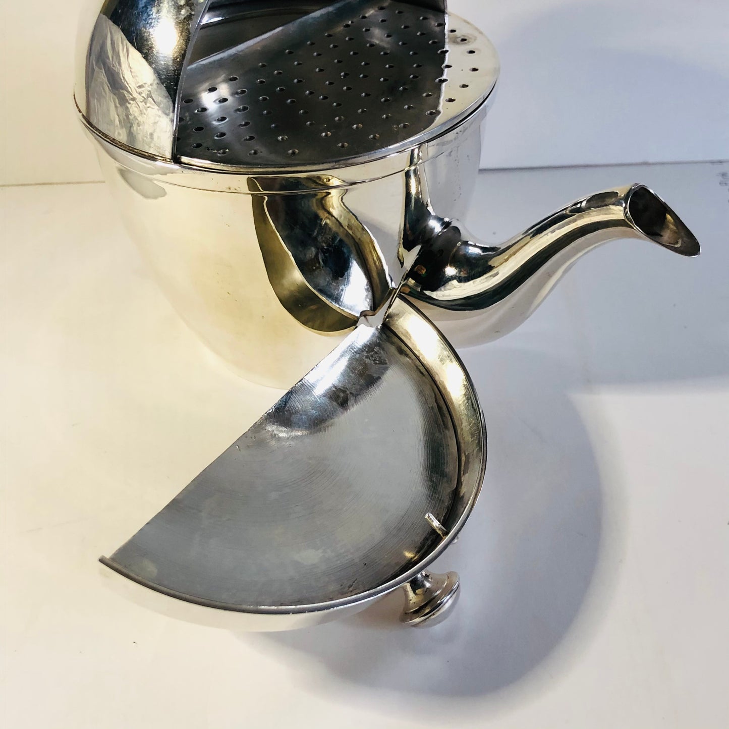 Antique Silver Unusual Simply Perfect Teapot