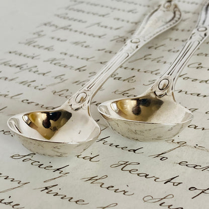 Antique Silver Mustard Spoon London 1857 
