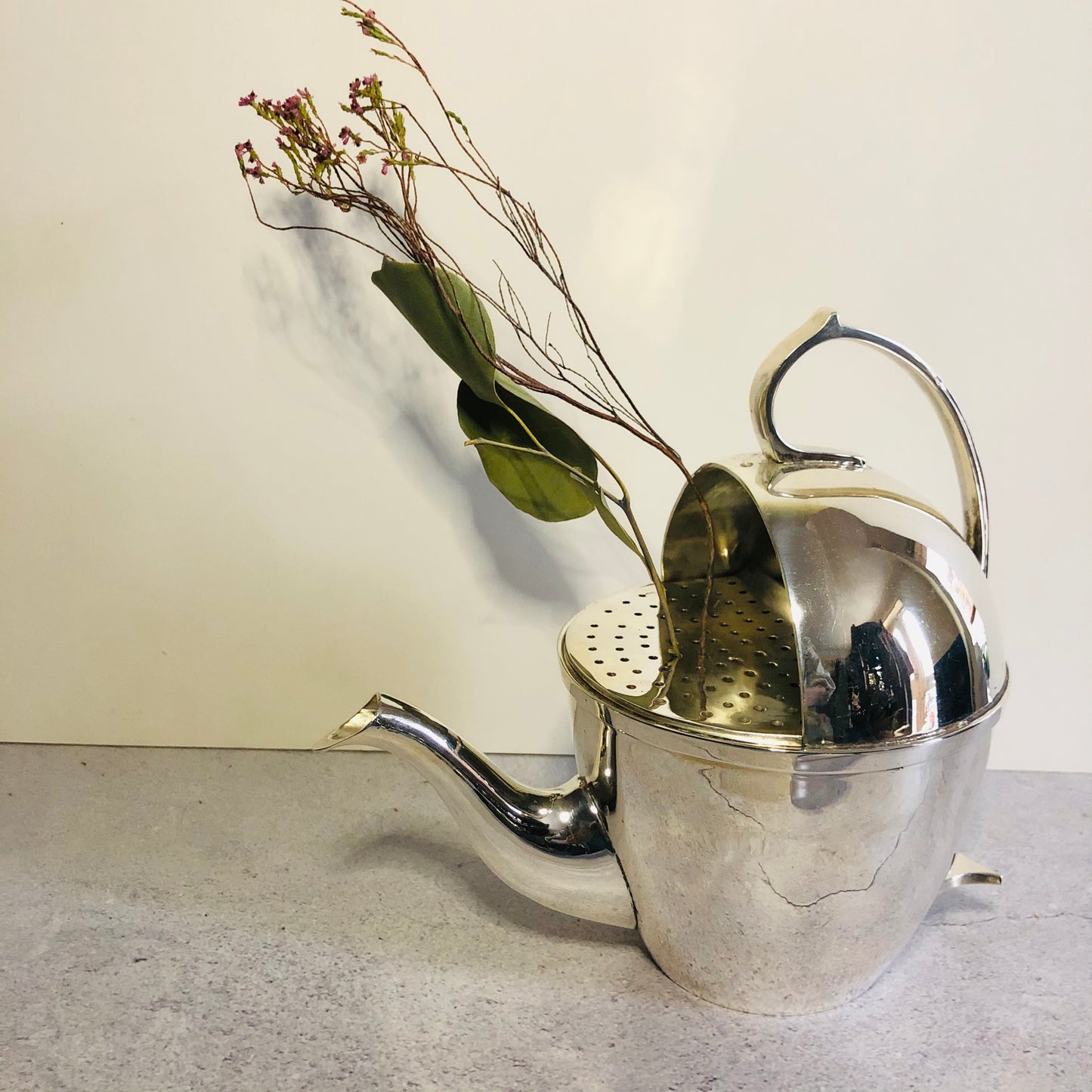 Antique Silver Unusual Simply Perfect Teapot