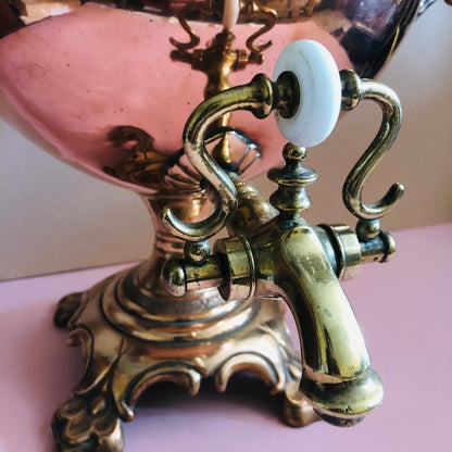 Antique Copper Samovar | Functional Hot Water Urn