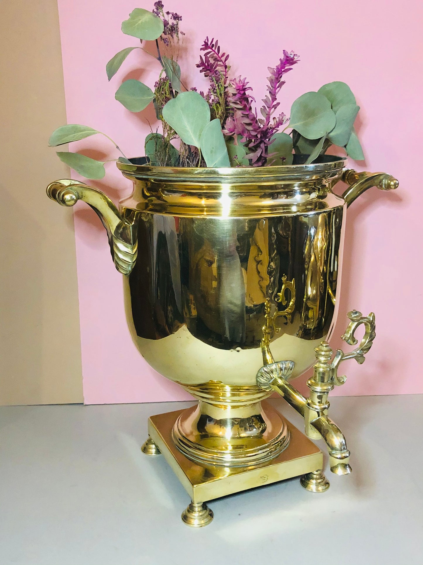 Antique Large Brass Samovar | Functional and Stylish