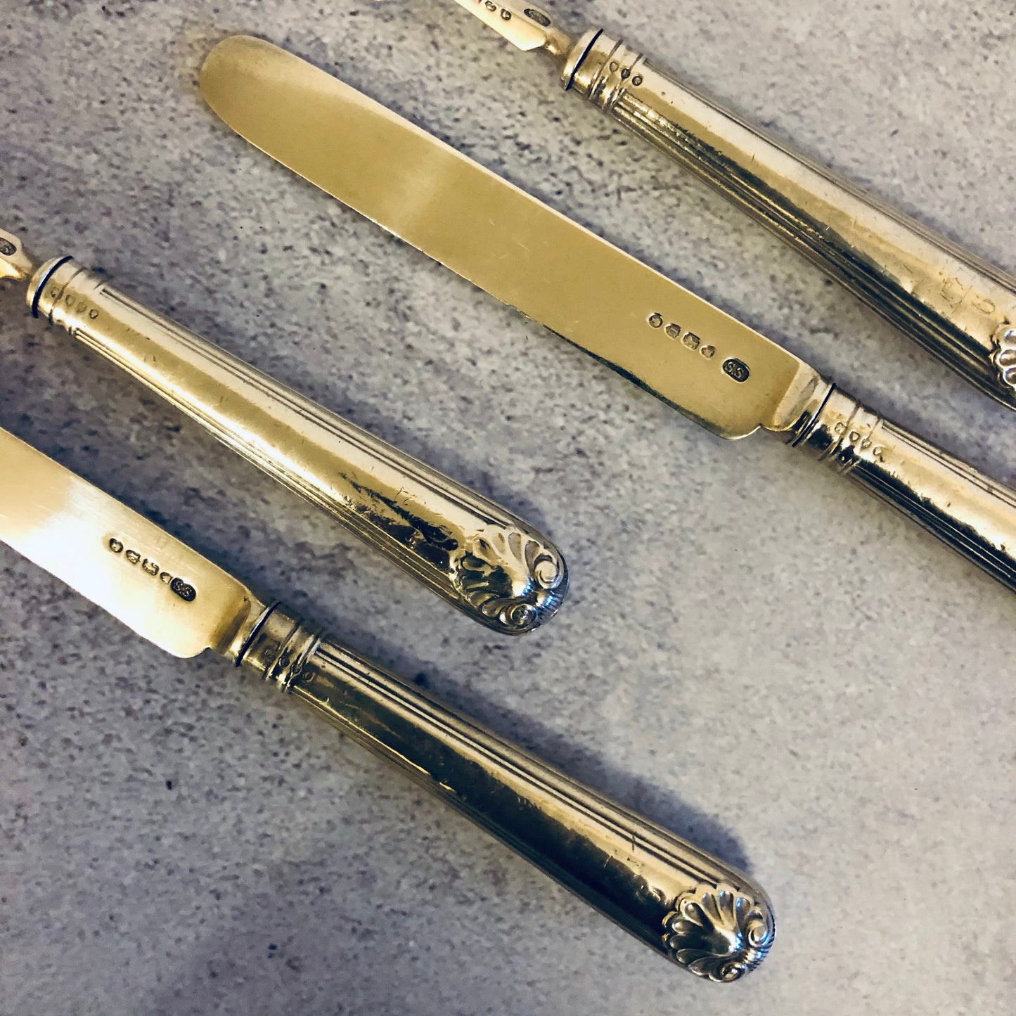 The Headhunter Scott - Antique Silver Table Knife & Fork Duo
