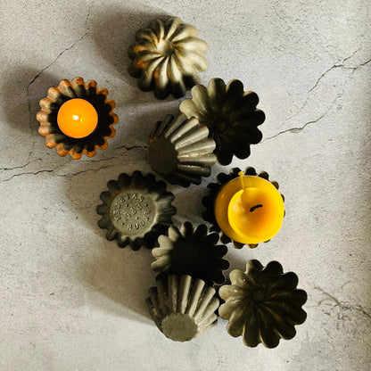 Antique Zinc Moulds Tarts French Pastry Tins