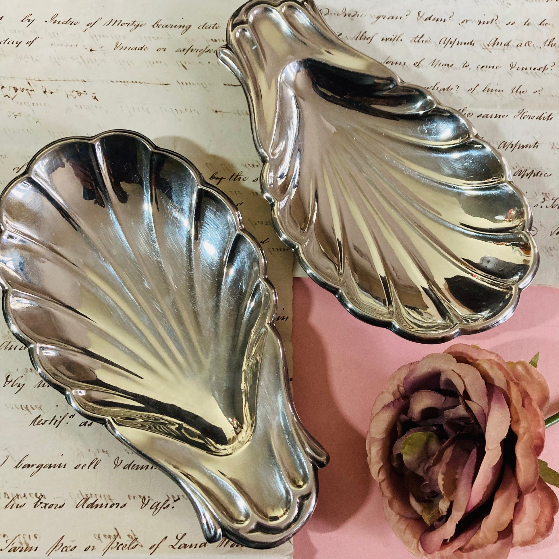 Vintage Silver Shell Butter Dish | Serving Dish In Shell Design