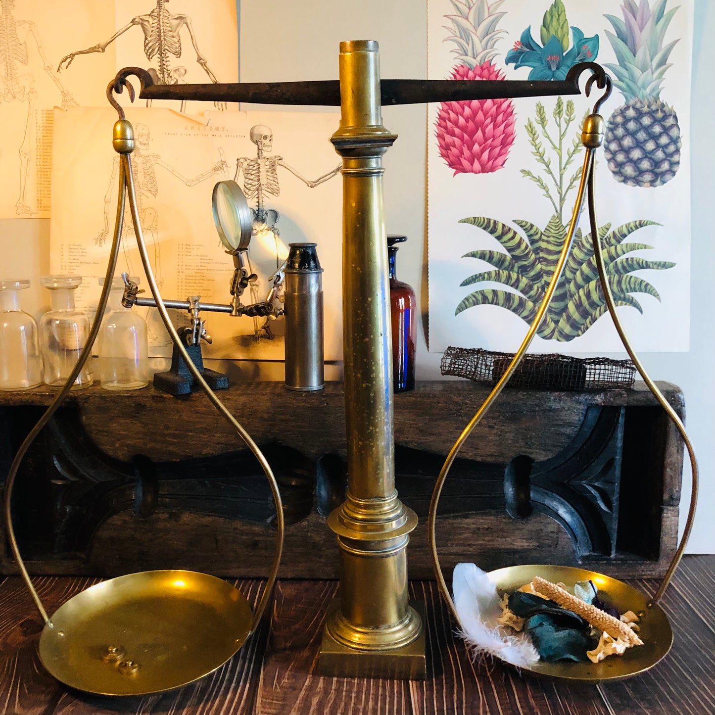 The Director Cher - Victorian Brass Balancing Scales