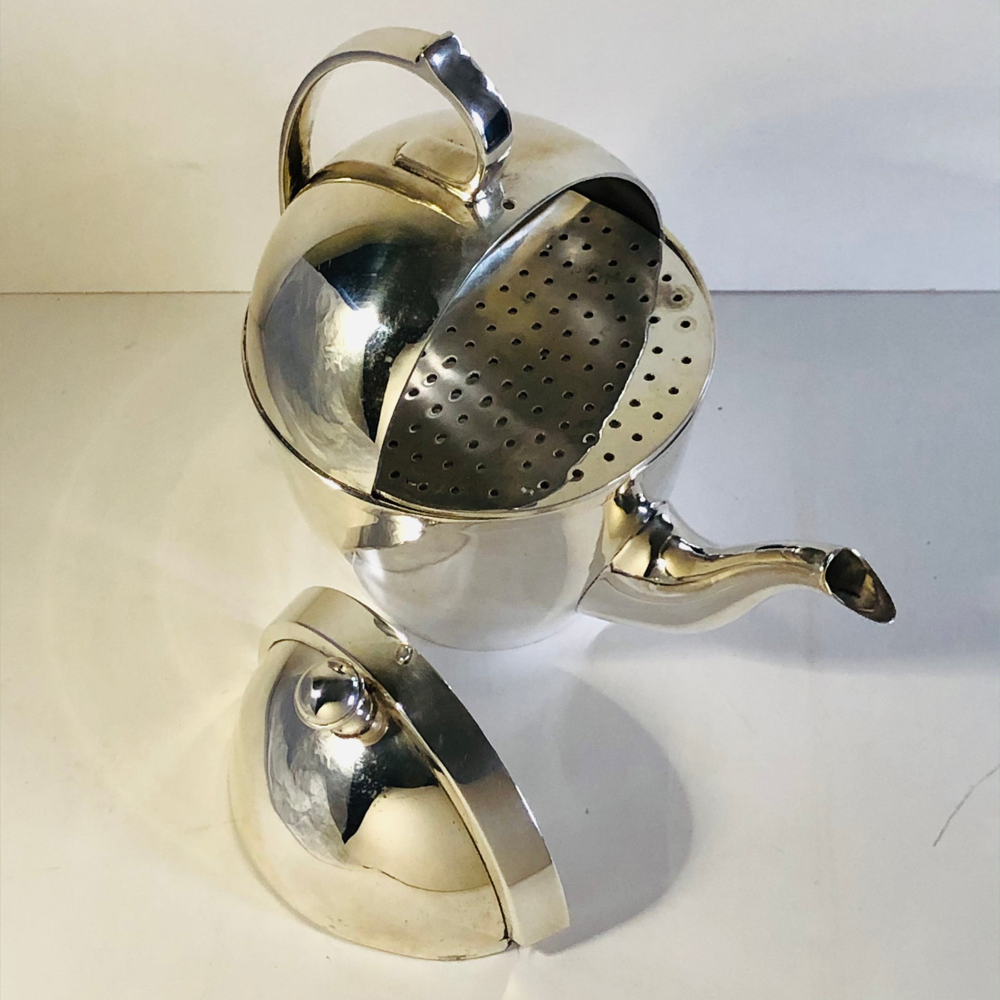 Antique Silver Unusual Simply Perfect Teapot