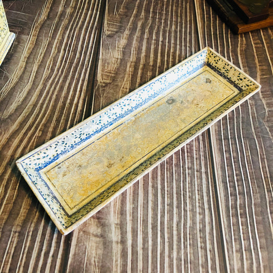 Antique Kashmir Paper Mache Pen Tray