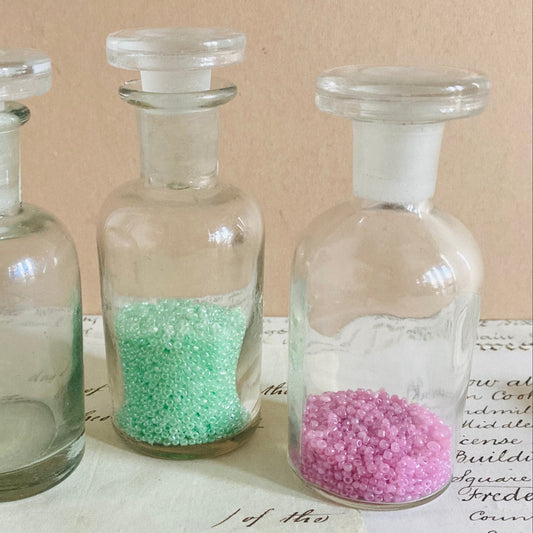 Vintage Apothecary Bottle | Refill Transparent Glass Bottle