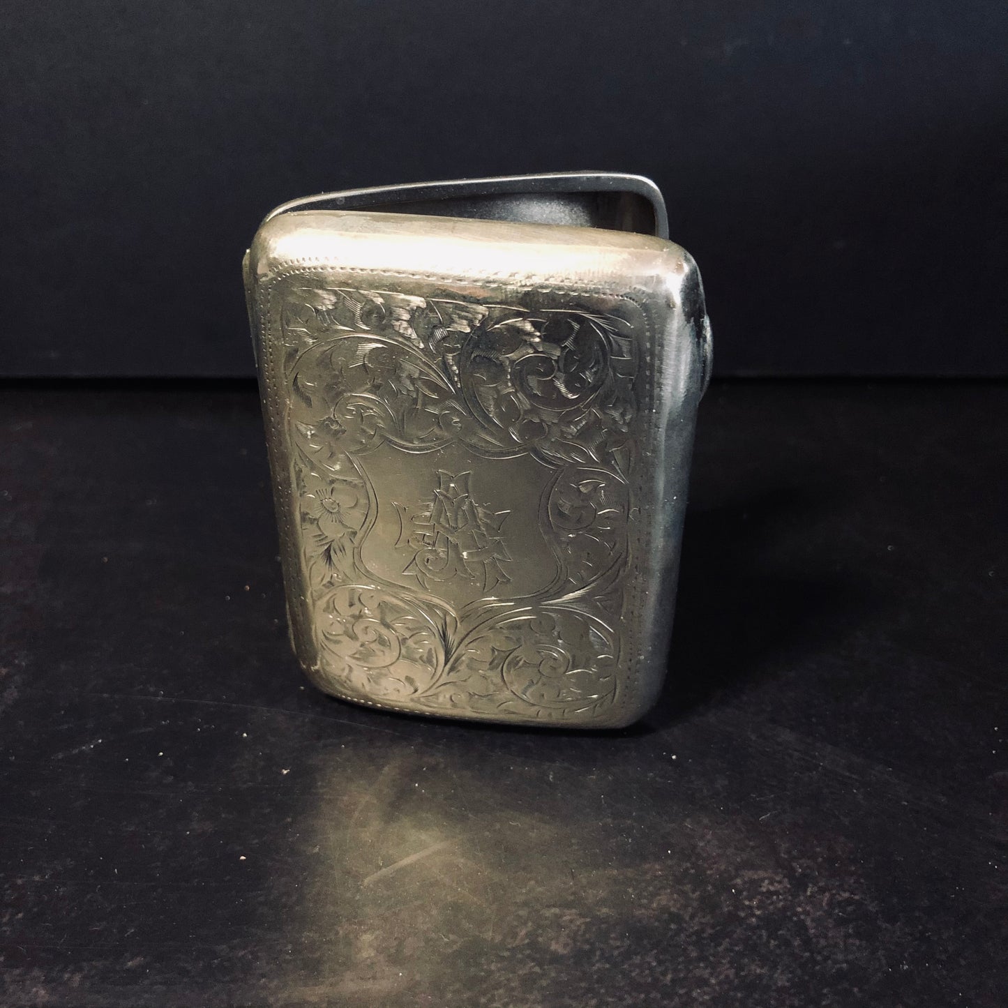 The Mixologist Shelby - Victorian Antique Silver Card Case