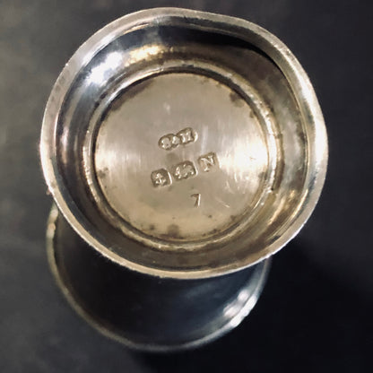 Antique Silver Art Deco Pepper & Spice Shaker Shape of Cocktail Shaker
