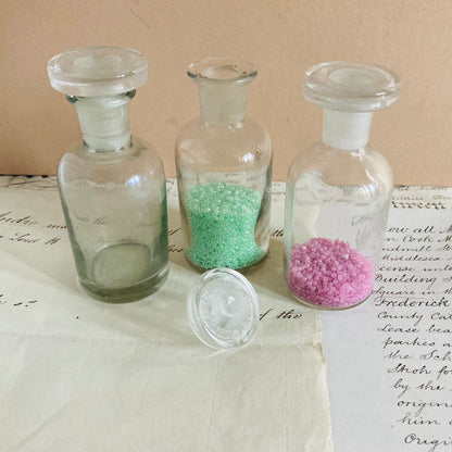 Vintage Apothecary Bottle | Refill Transparent Glass Bottle